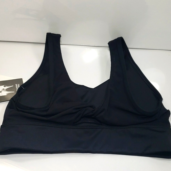 NWT Avia Low Support Twisted Back Sports Black Bra Blat Women's Size S/ Ch - Picture 7 of 12